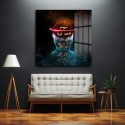 Dijital Aura İnsan Figürü Cam Tablo - Modern Soyut Sanat Duvar Dekoru Dijital Aura İnsan Figürü Cam Tablo - Modern Soyut Sanat Dekoratif Cam Tablo