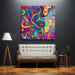Canlı Renklerin Dansı: Psychedelic Akışkan Sanat Cam Tablo Duvar Dekoru Canlı Renklerin Dansı: Psychedelic Akışkan Sanat Cam Tablo Dekoratif Cam Tablo
