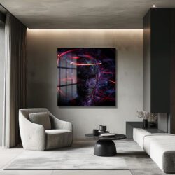Dijital Zihin Aura Efektli Soyut Cam Tablo Duvar Dekoru Dijital Zihin Aura Efektli Soyut Cam Tablo Dekoratif Cam Tablo
