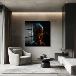 Enerji Patlaması: Dijital Zihin Temalı Modern Cam Tablo Duvar Dekoru Enerji Patlaması: Dijital Zihin Temalı Modern Cam Tablo Dekoratif Cam Tablo