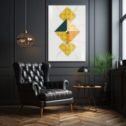 Lüks Geometrik Altın Detaylı Modern Cam Tablo Duvar Dekoru Lüks Geometrik Altın Detaylı Modern Cam Tablo Dekoratif Cam Tablo