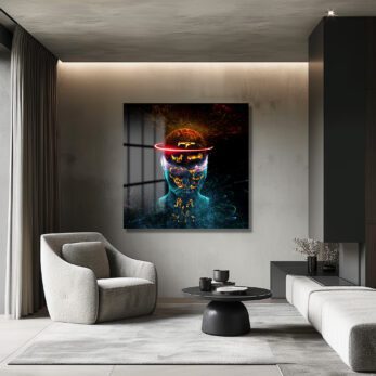 Dijital Aura İnsan Figürü Cam Tablo - Modern Soyut Sanat - Glazella Dijital Aura İnsan Figürü Cam Tablo - Modern Soyut Sanat - Glazella