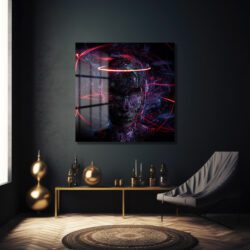 Dijital Zihin Aura Efektli Soyut Cam Tablo Duvar Dekoru Dijital Zihin Aura Efektli Soyut Cam Tablo Dekoratif Cam Tablo