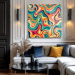 Dinamik Renk Akışı Temperli Cam Tablo - Modern Sanat Duvar Dekoru Duvar Dekoru Dinamik Renk Akışı Temperli Cam Tablo - Modern Sanat Duvar Dekoru Dekoratif Cam Tablo