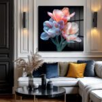 Zarif Pastel Laleler Cam Tablo: Modern Ev Dekorasyonunuzun Yeni İncisi Duvar Dekoru Zarif Pastel Laleler Cam Tablo: Modern Ev Dekorasyonunuzun Yeni İncisi Dekoratif Cam Tablo