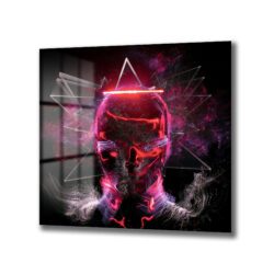 Dijital Enerji Aura | Fütüristik Kırmızı Işıltılı Cam Tablo Duvar Dekoru Dijital Enerji Aura | Fütüristik Kırmızı Işıltılı Cam Tablo Dekoratif Cam Tablo