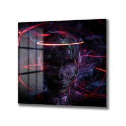 Dijital Zihin Aura Efektli Soyut Cam Tablo Duvar Dekoru Dijital Zihin Aura Efektli Soyut Cam Tablo Dekoratif Cam Tablo