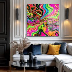 Dinamik Enerji Akışı Modern Cam Tablo - Glazella Sanat Duvar Dekoru Dinamik Enerji Akışı Modern Cam Tablo - Glazella Sanat Dekoratif Cam Tablo