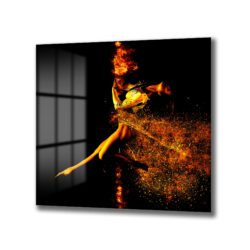 Ateşin Dansı Cam Tablo - Enerjik ve Modern Duvar Sanatı Duvar Dekoru Ateşin Dansı Cam Tablo - Enerjik ve Modern Duvar Sanatı Dekoratif Cam Tablo