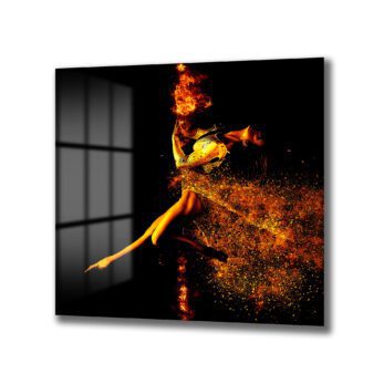 Ateşin Dansı Cam Tablo - Enerjik ve Modern Duvar Sanatı - Glazella Ateşin Dansı Cam Tablo - Enerjik ve Modern Duvar Sanatı - Glazella