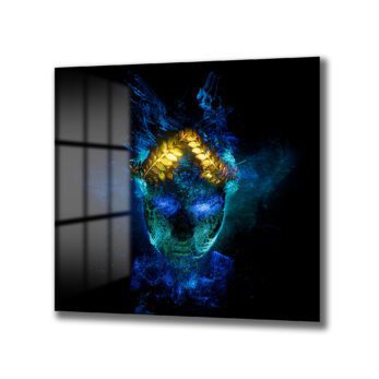 Mistik Aura: Dijital Sanat Temalı Işıltılı Cam Tablo - Glazella Mistik Aura: Dijital Sanat Temalı Işıltılı Cam Tablo - Glazella