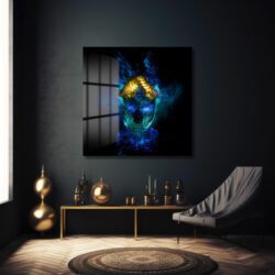 Mistik Aura: Dijital Sanat Temalı Işıltılı Cam Tablo Duvar Dekoru Mistik Aura: Dijital Sanat Temalı Işıltılı Cam Tablo Dekoratif Cam Tablo