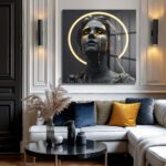 Altın Gözyaşları Heykeli Cam Tablo - Modern Sanatın Zirvesi Duvar Dekoru Altın Gözyaşları Heykeli Cam Tablo - Modern Sanatın Zirvesi Dekoratif Cam Tablo