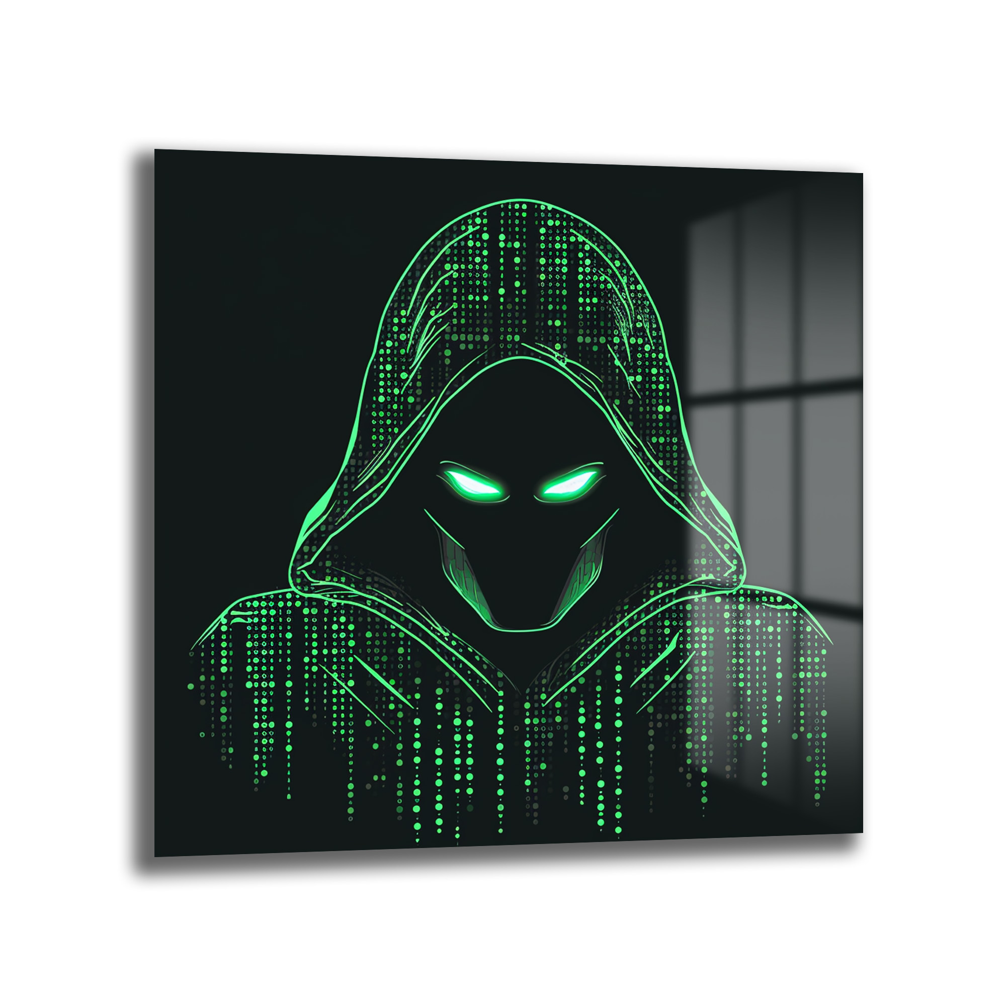 Siber Güvenlik Hacker Temalı Dijital Sanat Cam Tablo - Glazella Siber Güvenlik Hacker Temalı Dijital Sanat Cam Tablo - Glazella