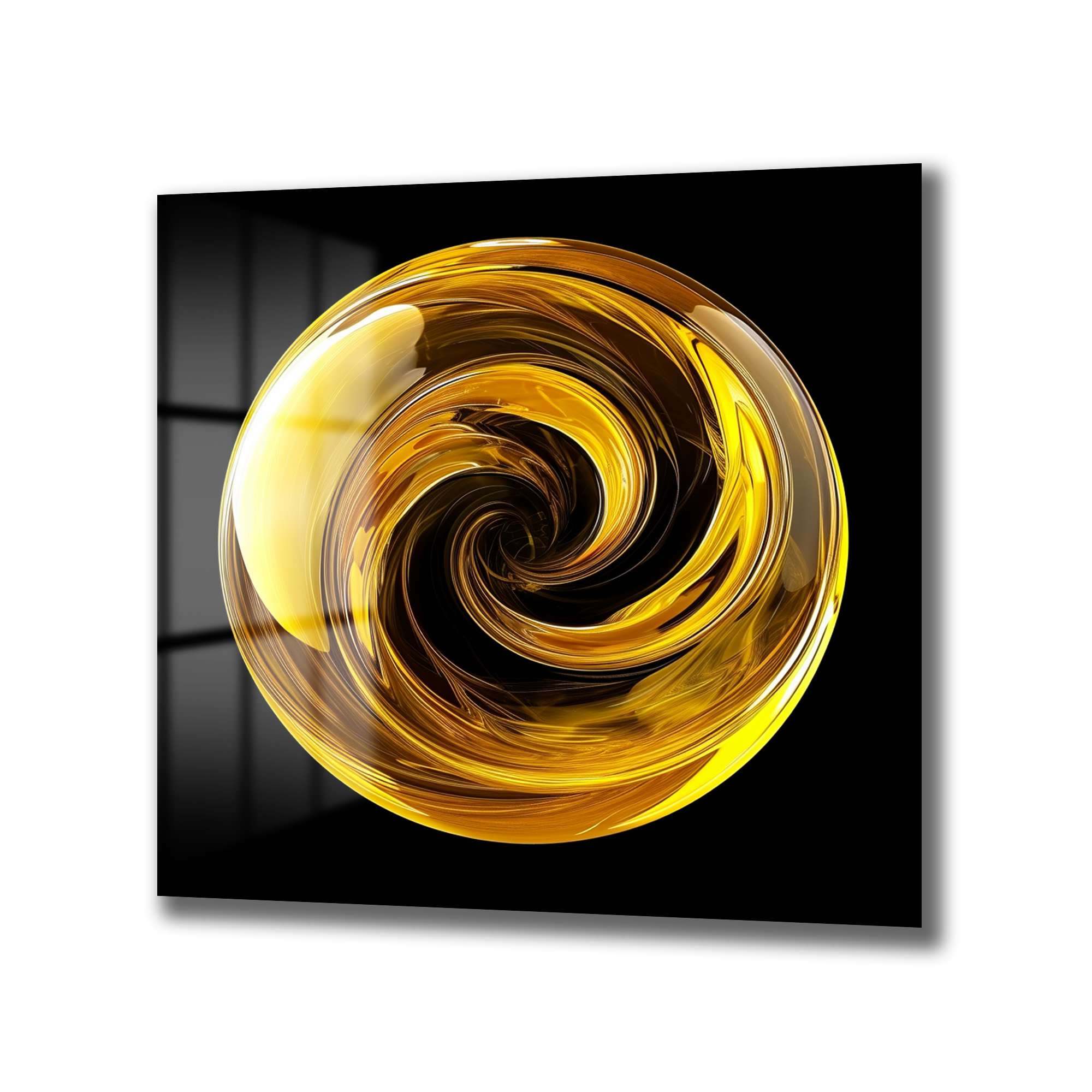 Altın Girdap Modern Cam Tablo: Enerjinin Sanatsal Dansı Duvar Dekoru Altın Girdap Modern Cam Tablo: Enerjinin Sanatsal Dansı - Görsel 4