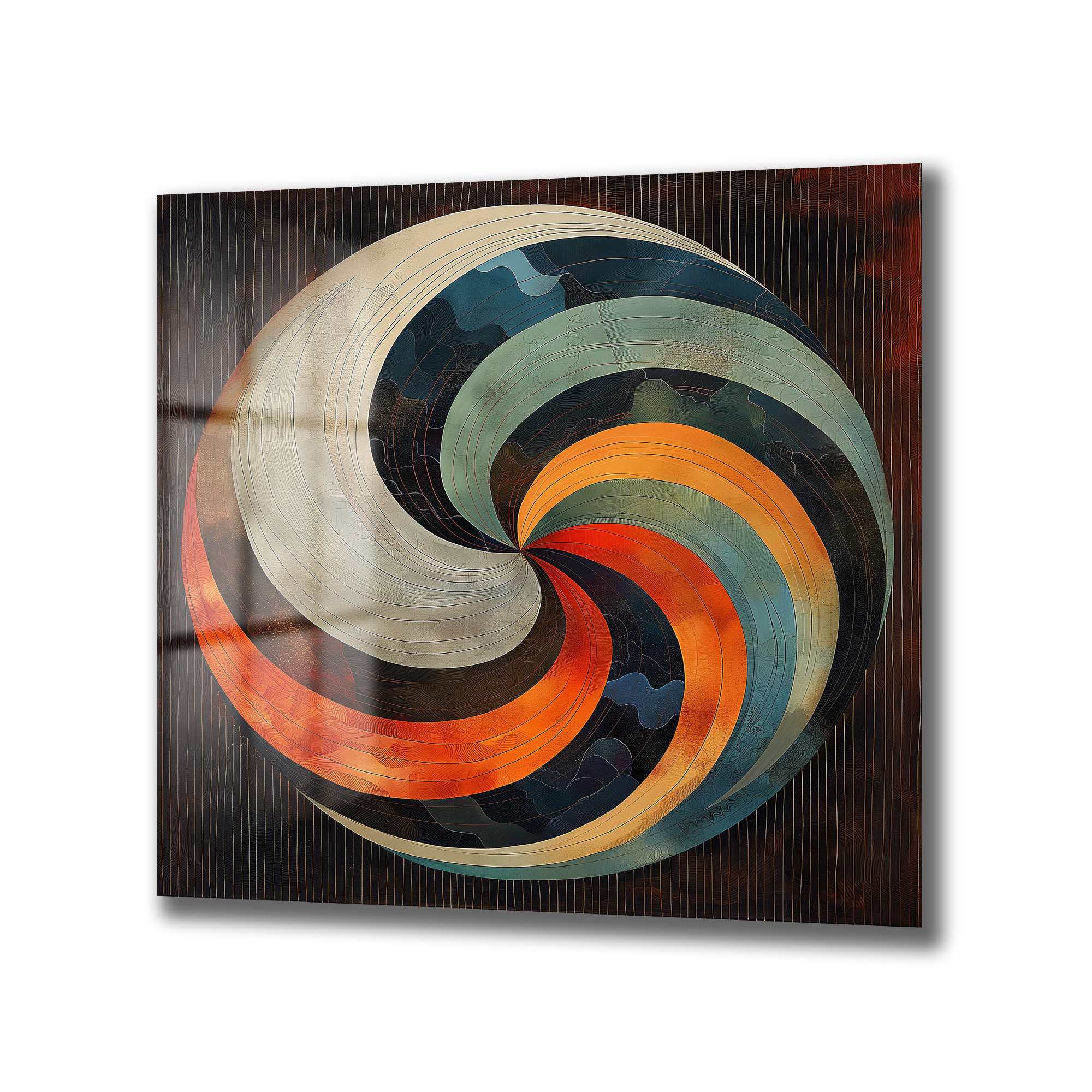 Dinamik Girdap Modern Sanat Cam Tablo - Glazella Özel Tasarım - Glazella Dinamik Girdap Modern Sanat Cam Tablo - Glazella Özel Tasarım - Glazella