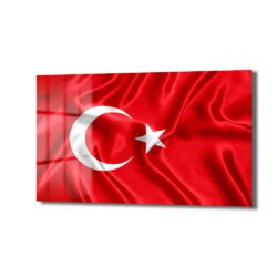 Gurur Veren Dalgalanış: Türk Bayrağı Temalı Temperli Cam Tablo Duvar Dekoru Gurur Veren Dalgalanış: Türk Bayrağı Temalı Temperli Cam Tablo Dekoratif Cam Tablo