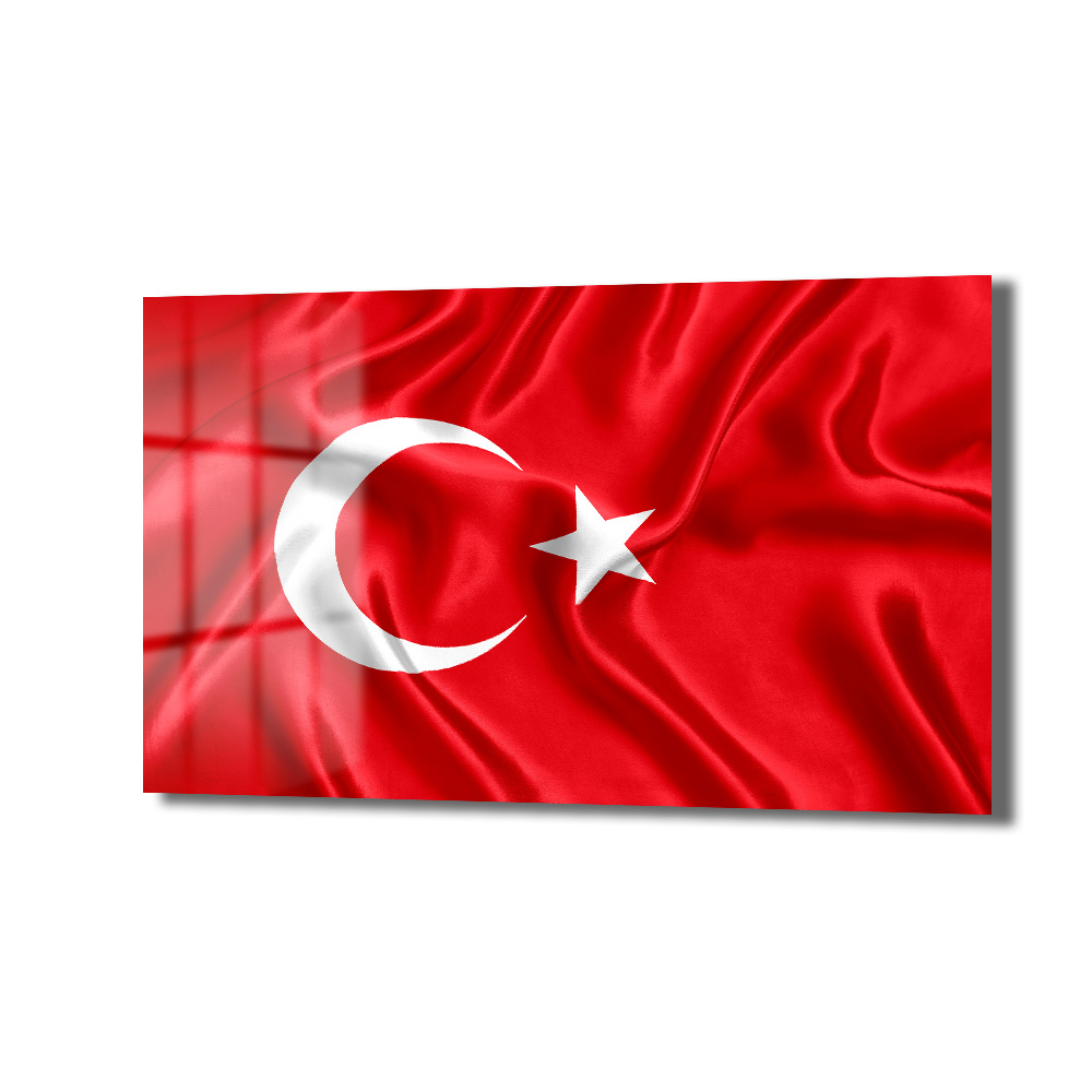 Gurur Veren Dalgalanış: Türk Bayrağı Temalı Temperli Cam Tablo Duvar Dekoru Gurur Veren Dalgalanış: Türk Bayrağı Temalı Temperli Cam Tablo - Görsel 6