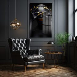 Gizemli Altın Gözler: Modern Sanat Temperli Cam Tablo Duvar Dekoru Gizemli Altın Gözler: Modern Sanat Temperli Cam Tablo Dekoratif Cam Tablo