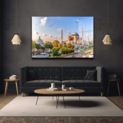 İstanbul'un Kalbi: Ayasofya ve Martılar Temalı Dekoratif Cam Tablo Duvar Dekoru İstanbul'un Kalbi: Ayasofya ve Martılar Temalı Dekoratif Cam Tablo Dekoratif Cam Tablo
