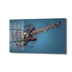 Asi Ruh: Grunge Elektrik Gitar Cam Tablo Duvar Dekoru Asi Ruh: Grunge Elektrik Gitar Cam Tablo Dekoratif Cam Tablo
