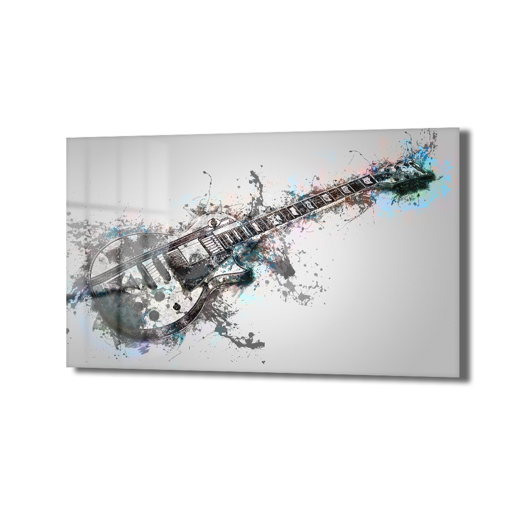 Rock Ruhu: Dinamik Gitar Splash Art Temperli Cam Tablo Duvar Dekoru Rock Ruhu: Dinamik Gitar Splash Art Temperli Cam Tablo - Görsel 6