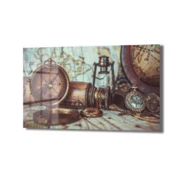 Macera Ruhu: Vintage Pusula ve Dünya Haritası Temalı Dekoratif Cam Tablo Duvar Dekoru Macera Ruhu: Vintage Pusula ve Dünya Haritası Temalı Dekoratif Cam Tablo Dekoratif Cam Tablo