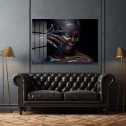 İçsel Çığlık: Modern Sanat Temperli Cam Tablo Duvar Dekoru İçsel Çığlık: Modern Sanat Temperli Cam Tablo Dekoratif Cam Tablo