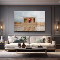 Anıtkabir'in Görkemli Yansıması: Türk Bayraklı Cam Tablo Duvar Dekoru Anıtkabir'in Görkemli Yansıması: Türk Bayraklı Cam Tablo Dekoratif Cam Tablo