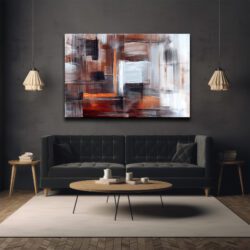 Şehir Ritmi: Modern Soyut Cam Tablo Duvar Dekoru Şehir Ritmi: Modern Soyut Cam Tablo Dekoratif Cam Tablo