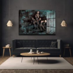 İnsanlık Halleri: Derinlikli Soyut Cam Tablo - Modern Duvar Sanatı Duvar Dekoru İnsanlık Halleri: Derinlikli Soyut Cam Tablo - Modern Duvar Sanatı Dekoratif Cam Tablo