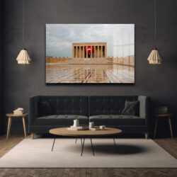 Anıtkabir'in Görkemli Yansıması: Türk Bayraklı Cam Tablo Duvar Dekoru Anıtkabir'in Görkemli Yansıması: Türk Bayraklı Cam Tablo Dekoratif Cam Tablo