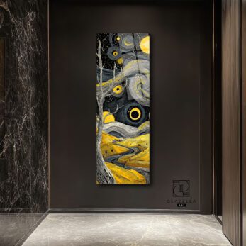Alternative view of Van Gogh Manzara Panoramik Cam Tablo
