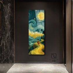 Van Gogh Manzara Panoramik Cam Tablo Duvar Dekoru Van Gogh Manzara Panoramik Cam Tablo Dekoratif Cam Tablo
