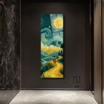 Alternative view of Van Gogh Manzara Panoramik Cam Tablo