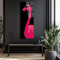 Flamingo Panoramik Cam Tablo Duvar Dekoru Flamingo Panoramik Cam Tablo Dekoratif Cam Tablo