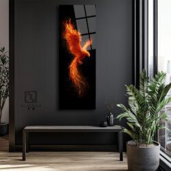 Anka Kuşu Panoramik Cam Tablo Duvar Dekoru Anka Kuşu Panoramik Cam Tablo Dekoratif Cam Tablo