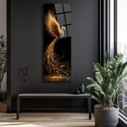Anka Kuşu Panoramik Cam Tablo Duvar Dekoru Anka Kuşu Panoramik Cam Tablo Dekoratif Cam Tablo