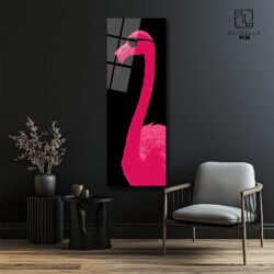 Flamingo Panoramik Cam Tablo Duvar Dekoru Flamingo Panoramik Cam Tablo Dekoratif Cam Tablo