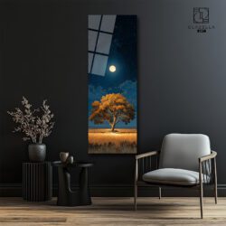 Dolunay Manzara Panoramik Cam Tablo Duvar Dekoru Dolunay Manzara Panoramik Cam Tablo Dekoratif Cam Tablo