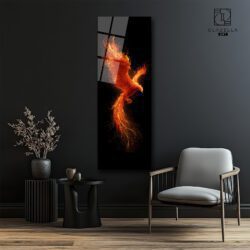 Anka Kuşu Panoramik Cam Tablo Duvar Dekoru Anka Kuşu Panoramik Cam Tablo Dekoratif Cam Tablo