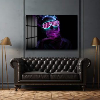 Neon Enerjisi: Fütüristik Işık Sanatı Cam Tablo - Glazella Neon Enerjisi: Fütüristik Işık Sanatı Cam Tablo - Glazella