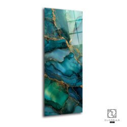Mermer Desen Panoramik Cam Tablo, modern iç mekanlar için tasarlanmış, temperli cam üzerine HD UV baskılı, şık ve dayanıklı bir duvar dekorasyon ürünüdür.