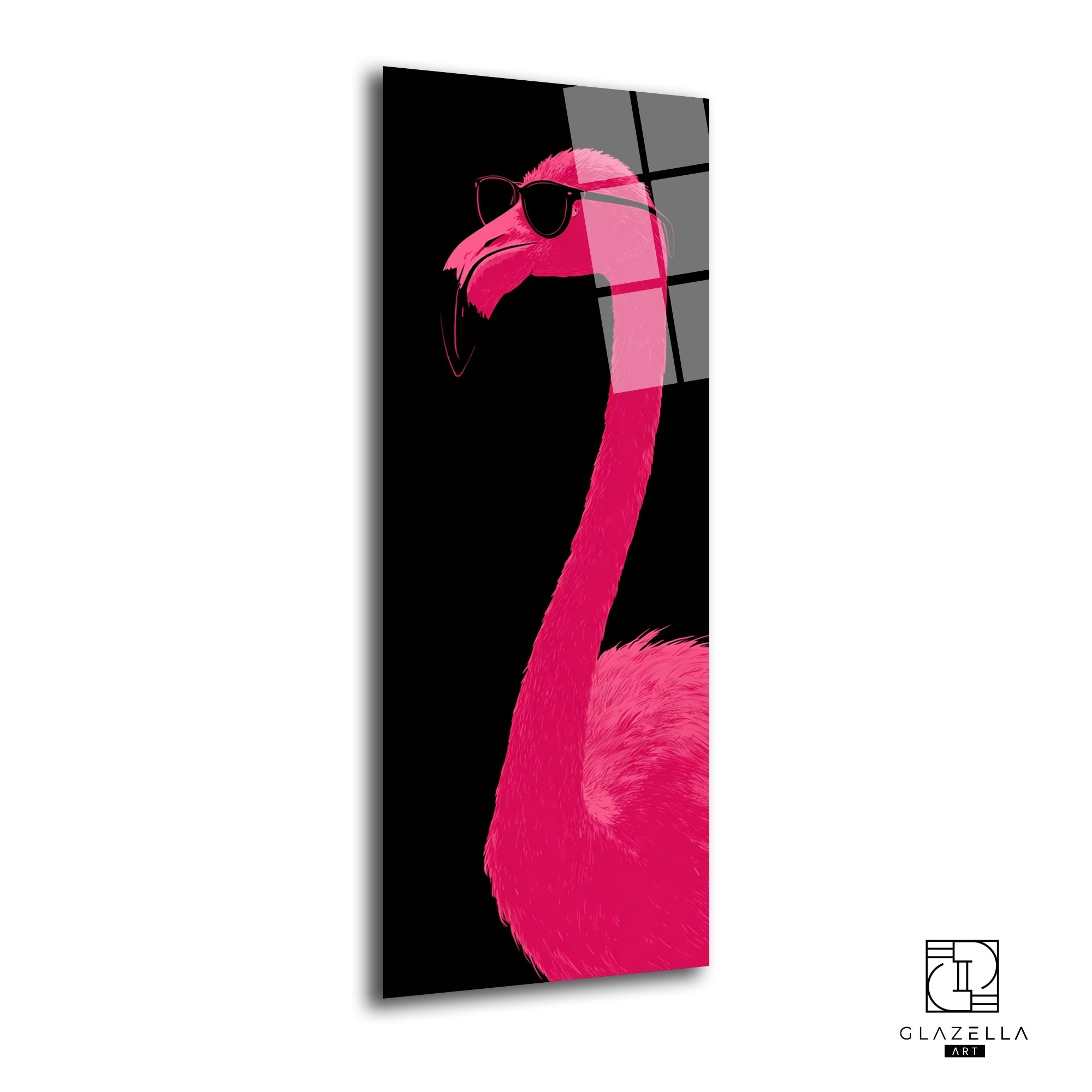 Flamingo Panoramik Cam Tablo Duvar Dekoru Canlı renklerde, panoramik bir flamingo görseline sahip, modern ve şık Flamingo Panoramik Cam Tablo. Temperli camdan üretilmiştir.
