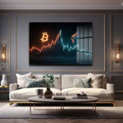 Kripto Piyasasının Ritmi: Bitcoin ve Ethereum Temalı Modern Cam Tablo Duvar Dekoru Kripto Piyasasının Ritmi: Bitcoin ve Ethereum Temalı Modern Cam Tablo Dekoratif Cam Tablo