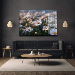 Papatya Cam Tablo Duvar Dekoru Papatya Cam Tablo Dekoratif Cam Tablo
