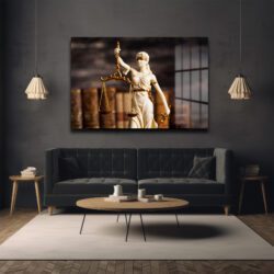 Adaletin Simgesi Lady Justice Cam Tablo | Hukuk Temalı Lüks Duvar Dekoru Duvar Dekoru Adaletin Simgesi Lady Justice Cam Tablo | Hukuk Temalı Lüks Duvar Dekoru