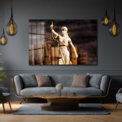 Adaletin Simgesi Lady Justice Cam Tablo | Hukuk Temalı Lüks Duvar Dekoru Duvar Dekoru Adaletin Simgesi Lady Justice Cam Tablo | Hukuk Temalı Lüks Duvar Dekoru
