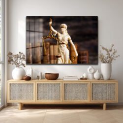 Adaletin Simgesi Lady Justice Cam Tablo | Hukuk Temalı Lüks Duvar Dekoru Duvar Dekoru Adaletin Simgesi Lady Justice Cam Tablo | Hukuk Temalı Lüks Duvar Dekoru
