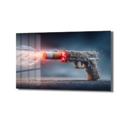 Sigara Kurşunu: Bağımlılığın Yıkıcı Gücü Temperli Cam Tablo Duvar Dekoru Sigara Kurşunu: Bağımlılığın Yıkıcı Gücü Temperli Cam Tablo